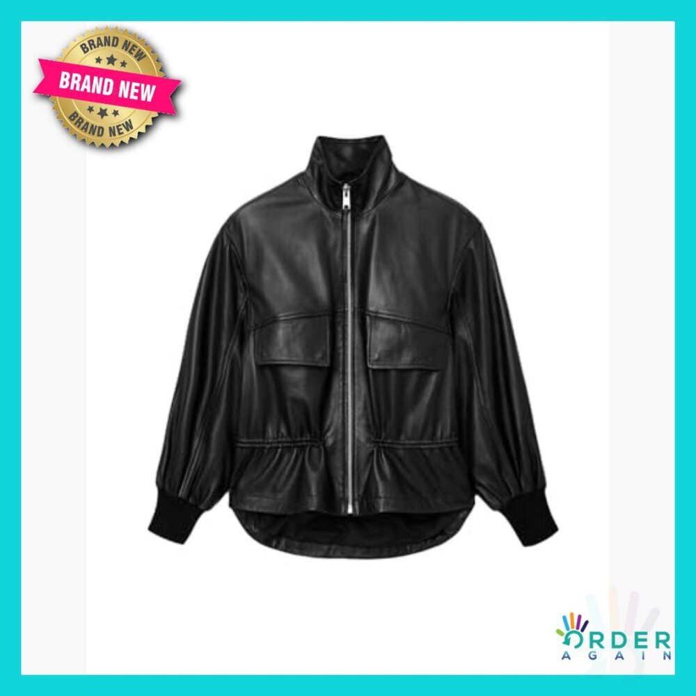 Sheep Leather Casual Jacket Relaxed Fit Classic Chic Outerwear Timeless - Picture 7 of 7